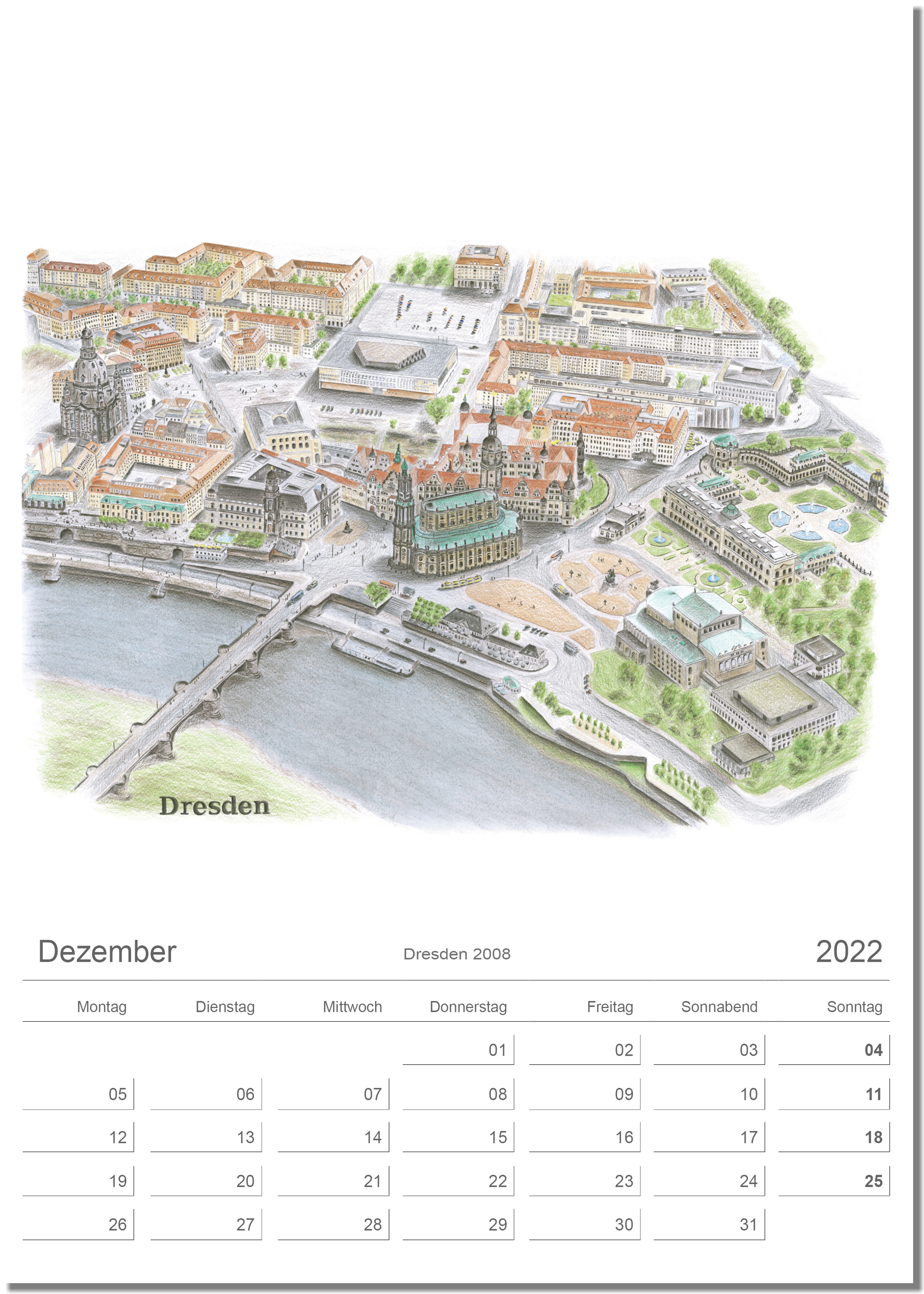 Kalender Dresden Dezember 2022